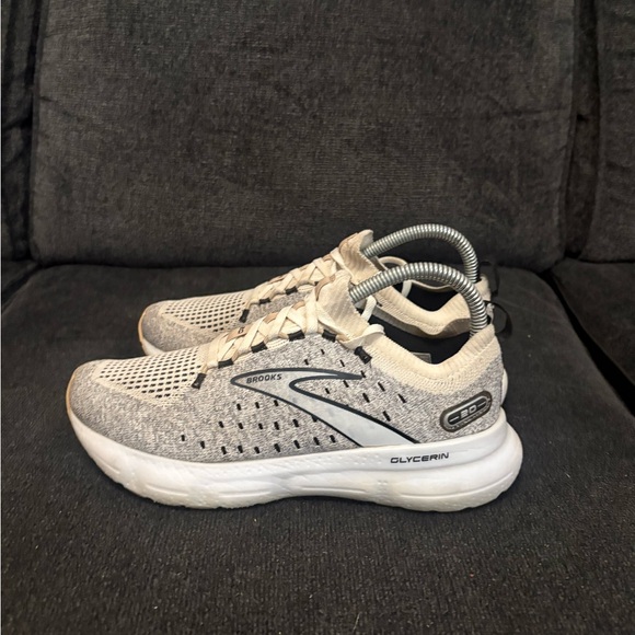 Brooks Glycerin 20 Running Shoes Womens 8 Neutral Cushion Knit Gray Breathable - Picture 3 of 7